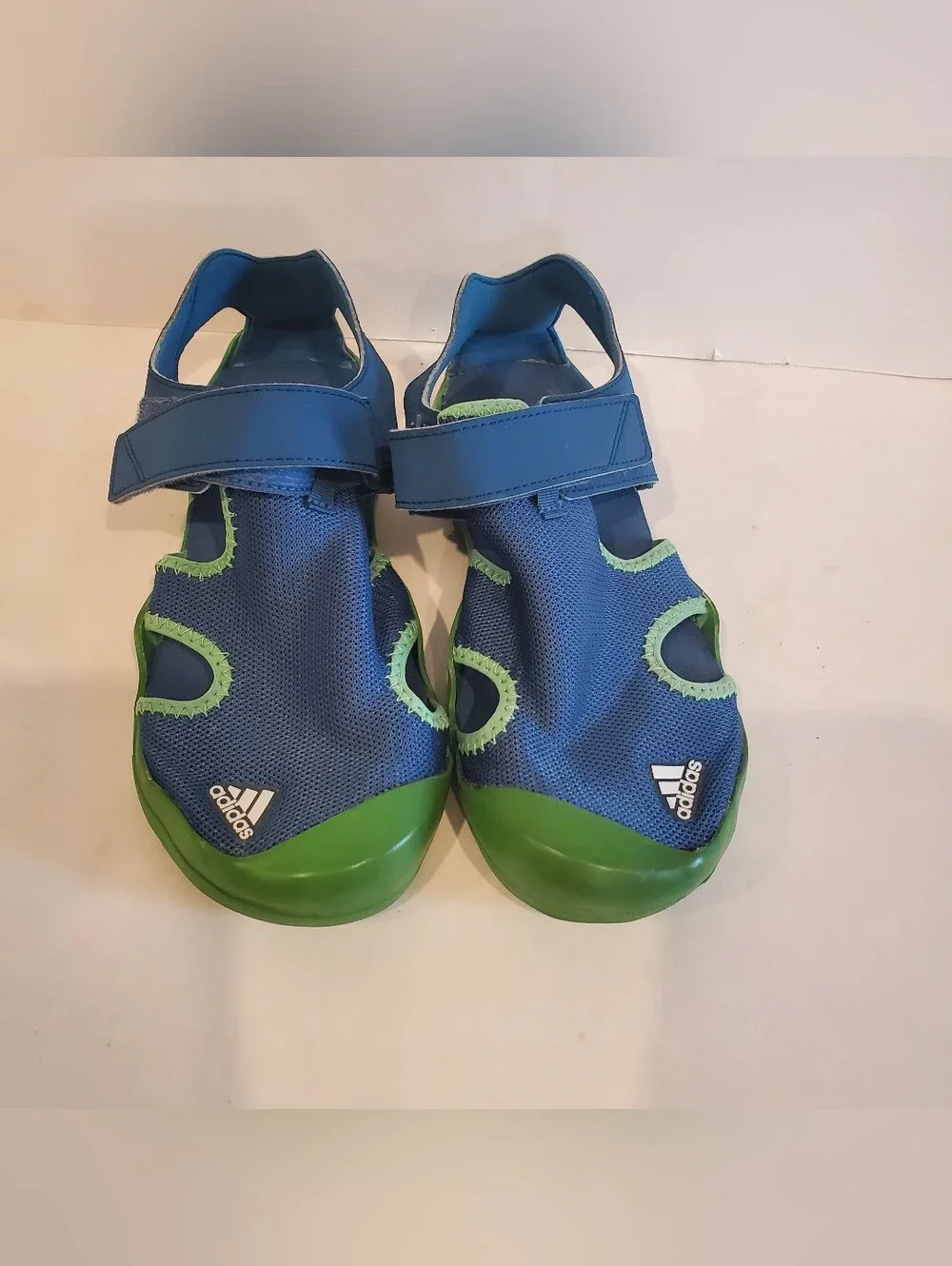 Adidas Outdoor Kids' Captain Toey K Water Shoe Blue Green Big Boys Size 3